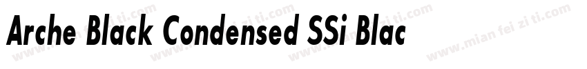 Arche Black Condensed SSi Black Condensed Italic字体转换